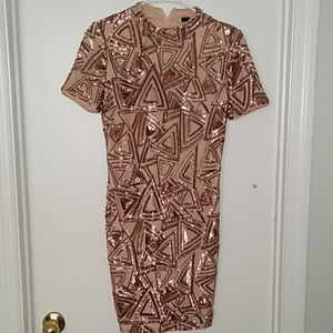 Rose gold dress